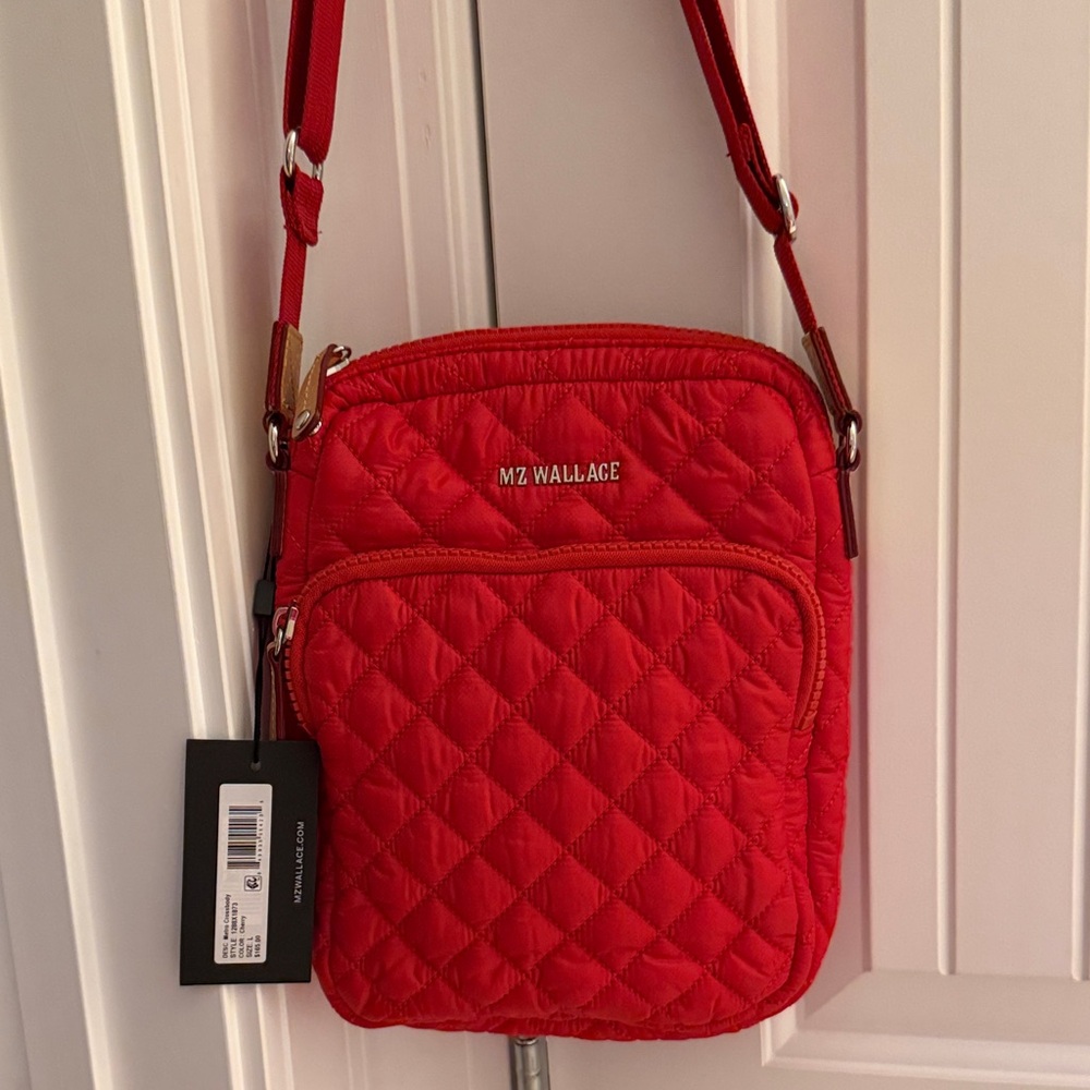 MZ Wallace Metro Crossbody in the color Cherry, Large size. NWT